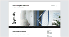 Desktop Screenshot of naturheilpraxis-malke.de