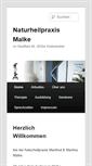 Mobile Screenshot of naturheilpraxis-malke.de