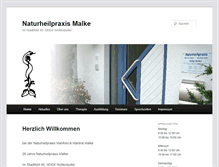 Tablet Screenshot of naturheilpraxis-malke.de